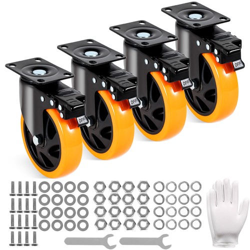 Vevor swivel casters 5 - swivel, 5"