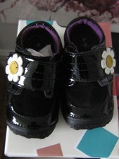 Hush Puppies Size 3.5 "Mimi" Black Patent First Walkers E,F,G Fitting