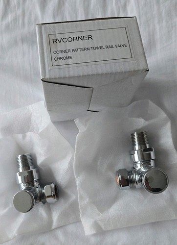 Flume corner radiator valves - corner,