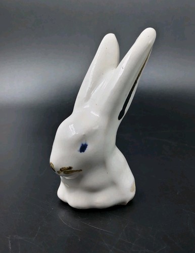 Ceramic white bunny - ceramic,