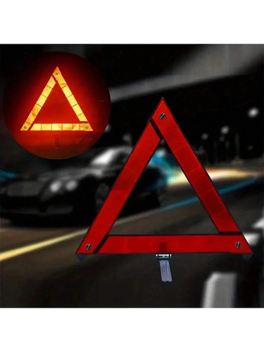 Large warning car - large, triangle