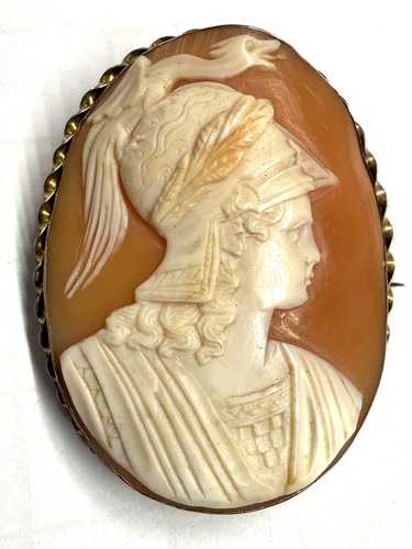 Antique hand carved shell - hand,