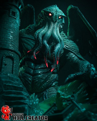 Cthulhu unpainted model kit - kit,