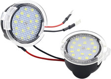 Rear Mirror Light,1 Pair White