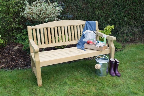 Wooden garden bench seat - bench,