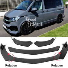For VW Bus T6.1 Caddy Carbon Look Front Bumper Spoiler Lip Splitter Body Kit