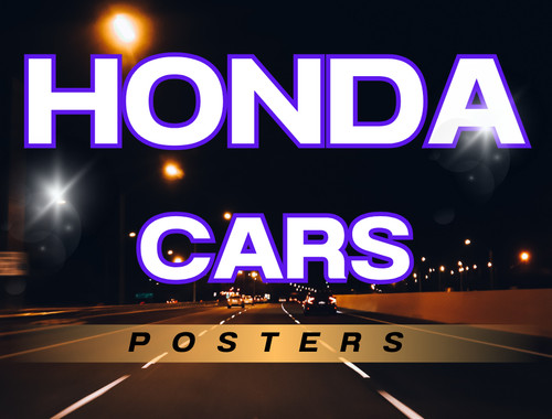 Honda poster print car wall - honda,