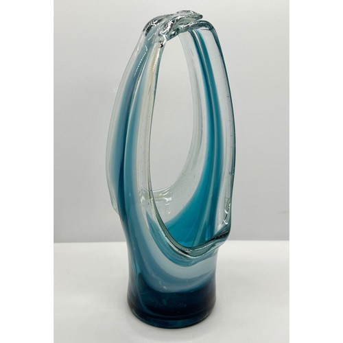 Blue ombre hand - blue, blown