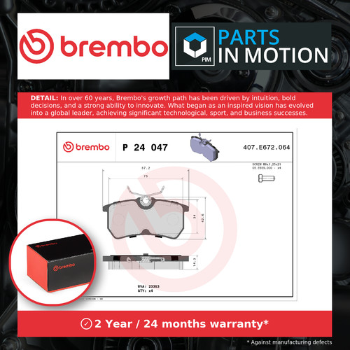 Brake pads set - pads, ford