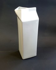 Ceramic White Milk Carton 1