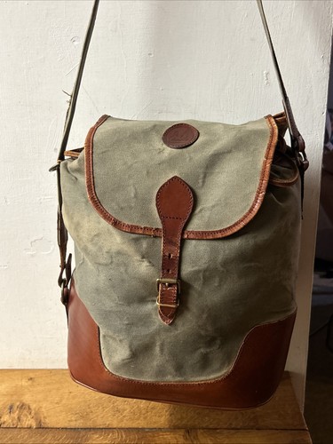 Vintage canvas and - vintage, leather