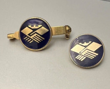 Shaking hands and crown pin badge and Tie pin, Trade Union? Masonic?