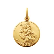 Small 9ct Gold St Christopher