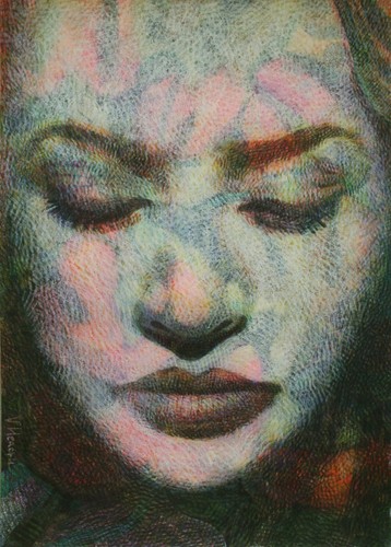 Eva original portrait mixed - original,