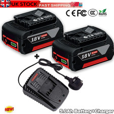 2X 5.0Ah For Bosch 18V