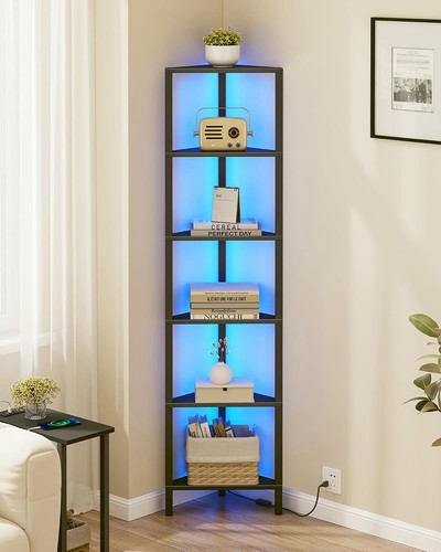 Corner shelf with led light - corner,