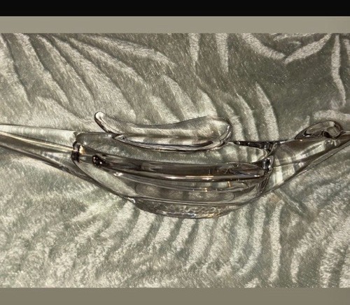 Ornament crystal glass bird - ornament,