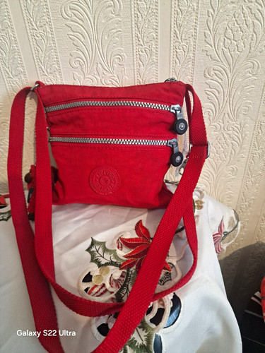 Kipling women red solid - red,