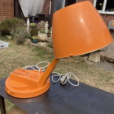 Vintage Tabletop 1970’s Hairdryer Tefal Calor Retro Bright Orange Home Salon Dry