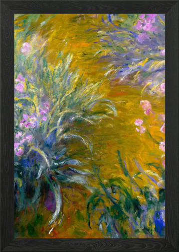 Claude monet the irises framed - claude,