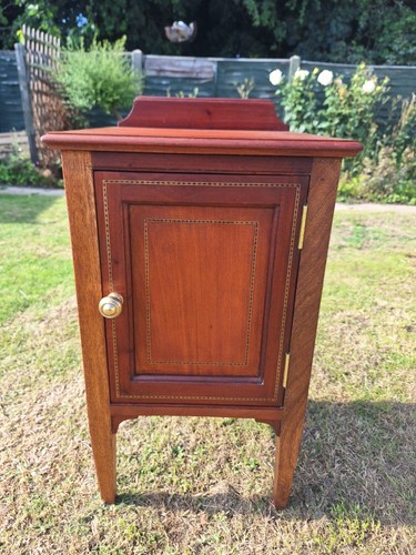Antique edwardian wooden pot - wooden,