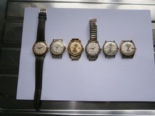 Job lot of vintage gents watches automatic watches spares or repair swiss made