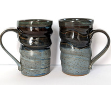 Two Studio Pottery Coffee Mugs
