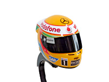 DEAGOSTINI KYOSHO LEWIS HAMILTON MCLAREN F1 HELMET 2008 1/8 SCALE WITH STAND