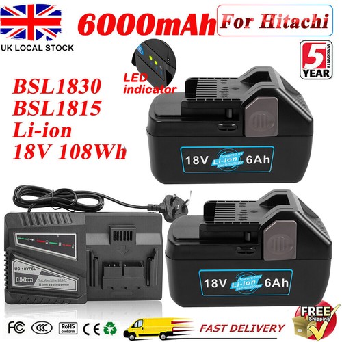 For hitachi 18v 0ah battery - for, 6.0ah