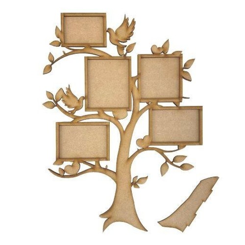 Large wooden mdf family - mdf, tree