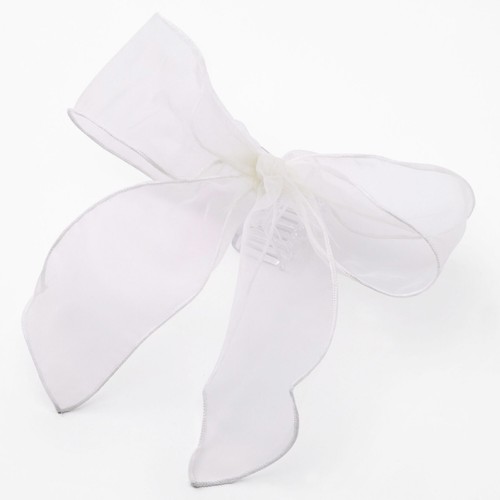 Claire white organza - claire's, bow