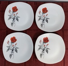 4 Midwinter Stylecraft Carmen Rose Side Plates App 22cm