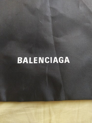 Balenciaga black nylon dust - nylon,