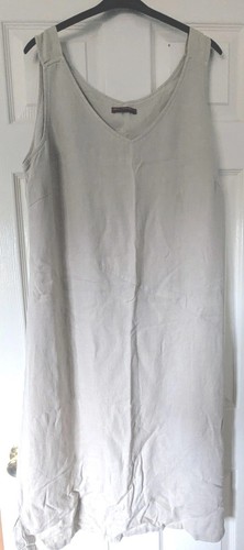 Ann harvey beige linen midi - beige,