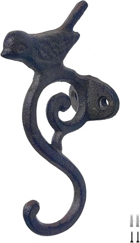 Rustic bird wall hooks - rustic,