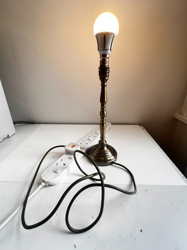 Vintage brass column - brass,