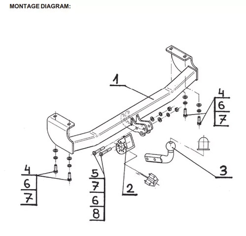 Swan neck tow bar - neck, suzuki