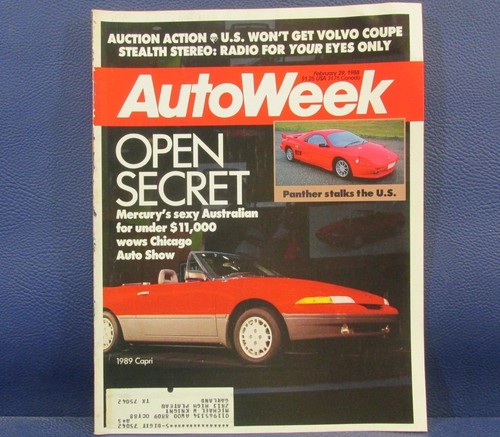Autoweek magazine feb 1988 - feb, 29,