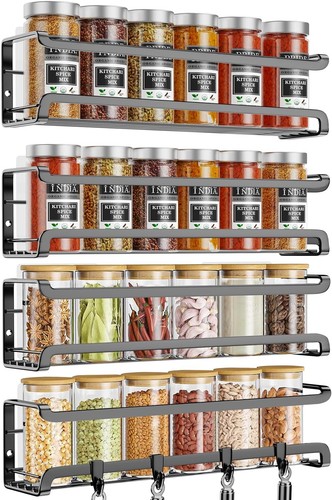 Spice rack wall mounted - wall, 4