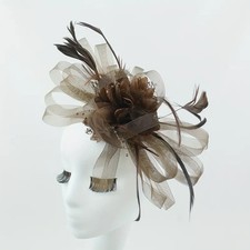 Coffee Elegant Mesh Flowers &