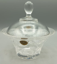 RCR Crystal Glass Bonbon pot with Lid VGC Height 13.5cm