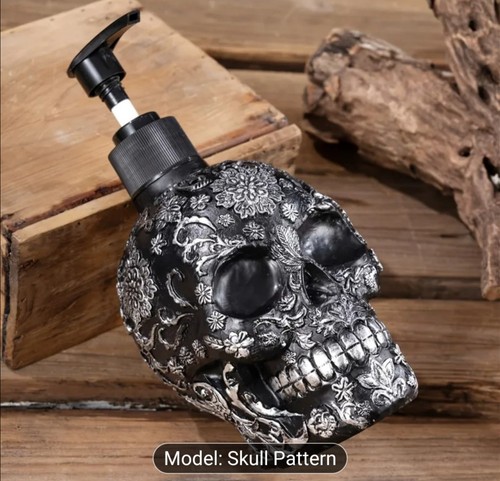 Black hand lotion skull - hand, soap