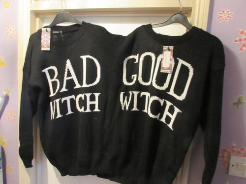 Ladies black halloween themed - black,