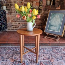 Vintage Small Teak Round