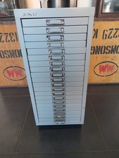 Bisley 20 Drawer Grey Engineering Cabinet