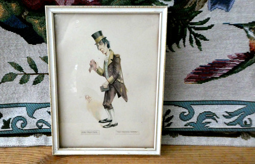 Antique charles dickens framed - antique,