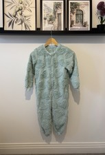 Soft and cozy sage green heart