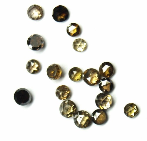Rose cut diamond - diamond, champagne
