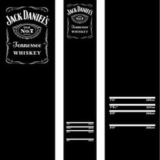 New - Jack Daniels Carpet Darts Oche Mat - Non Slip Ockey - Black With JD Logo