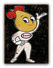 Vintage Style Esso Girl Metal